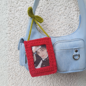 Cherry Snap Photo holder - Bag Charm