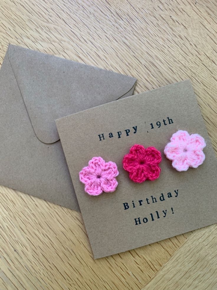 Mini Crochet Greeting Card - Image 2