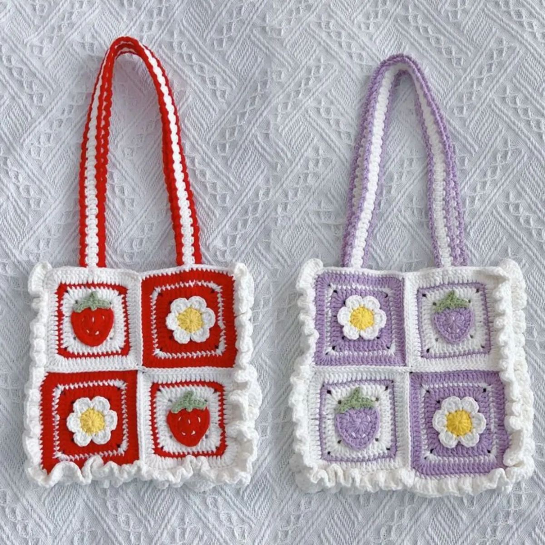 Fable – Ruffle Crochet Tote Bag