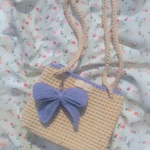 Eloise – Purple Bow Sling Bag