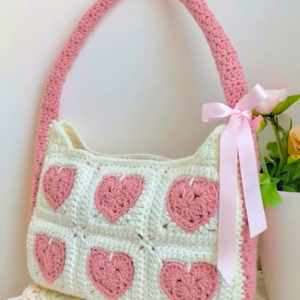Belle – Pink Heart Handbag