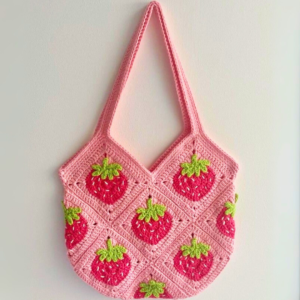 Berry – Strawberry Patch Tote Bag