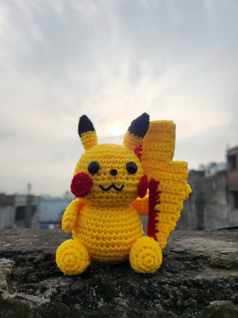 Pikachu Crochet Desk Buddy