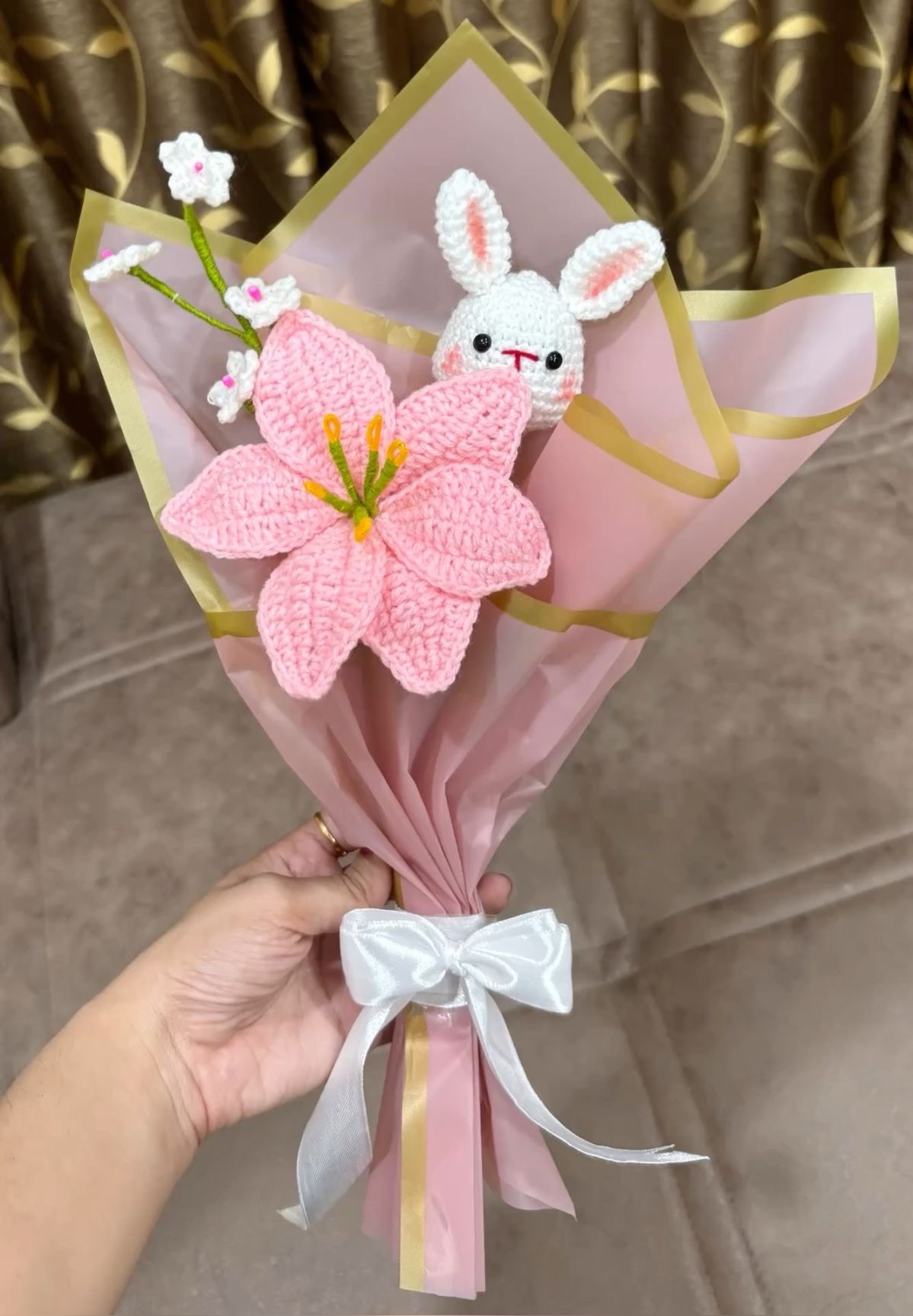 Bunny Blossom - Crochet Bouquet