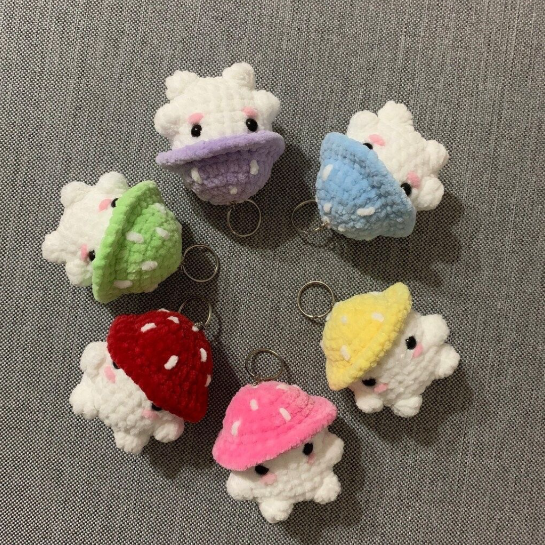 Shroomies – Crochet Plushie Keychains