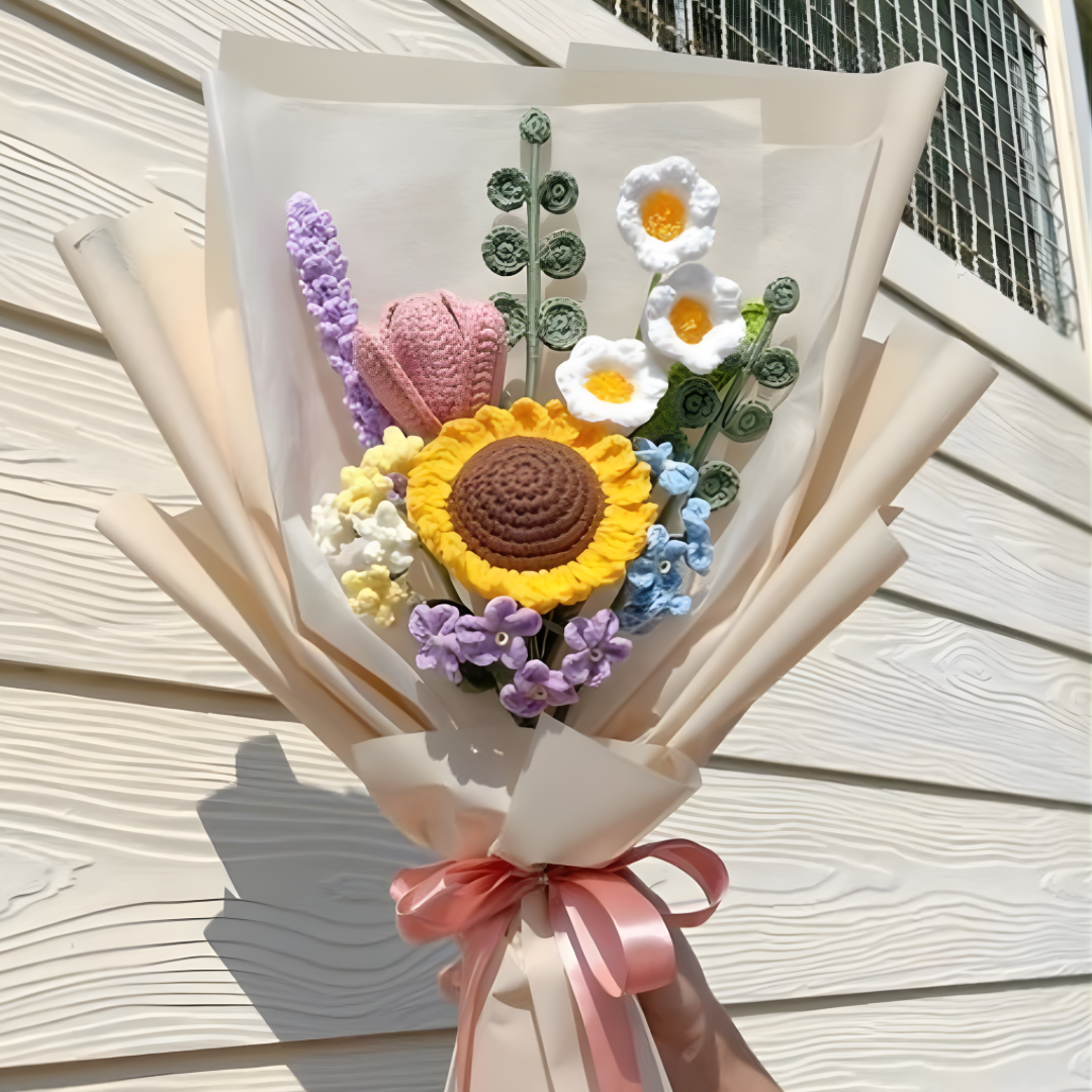 Daydreamer – Crochet mixed flower Bouquet