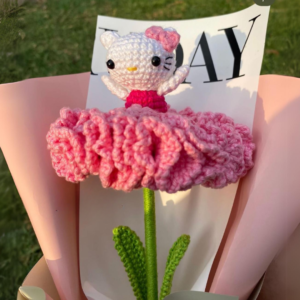 Kitty Bloom – Crochet Hello Kitty Bouquet