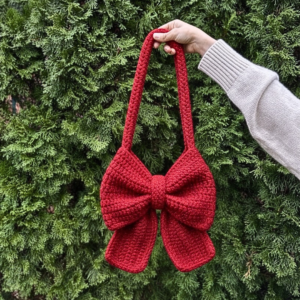 Coquette Bow – Crochet Bag